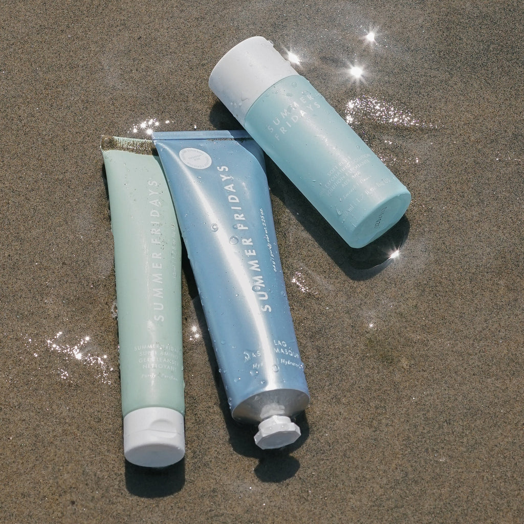 Skincare Regimen Set with Full Size Jet Lag Mask - Famous | Online Store
