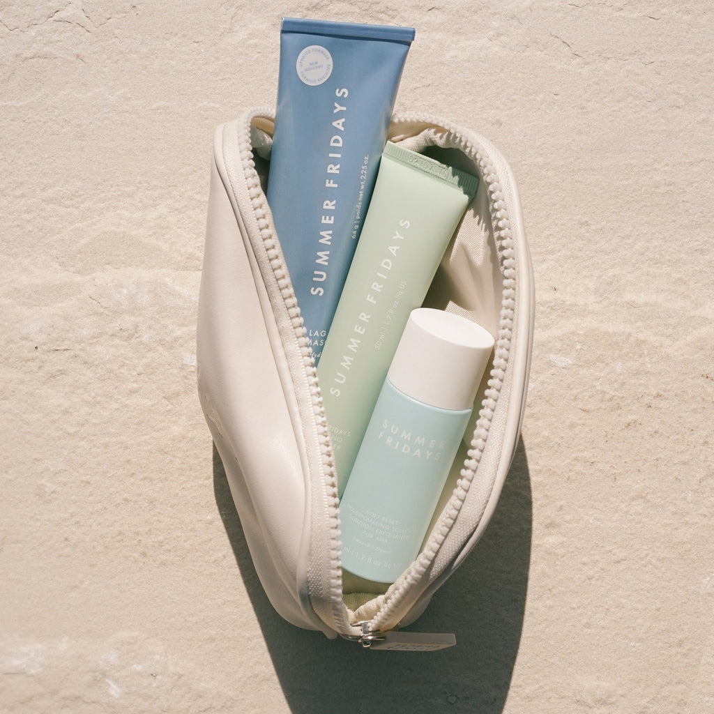 Skincare Regimen Set with Full Size Jet Lag Mask - Famous | Online Store